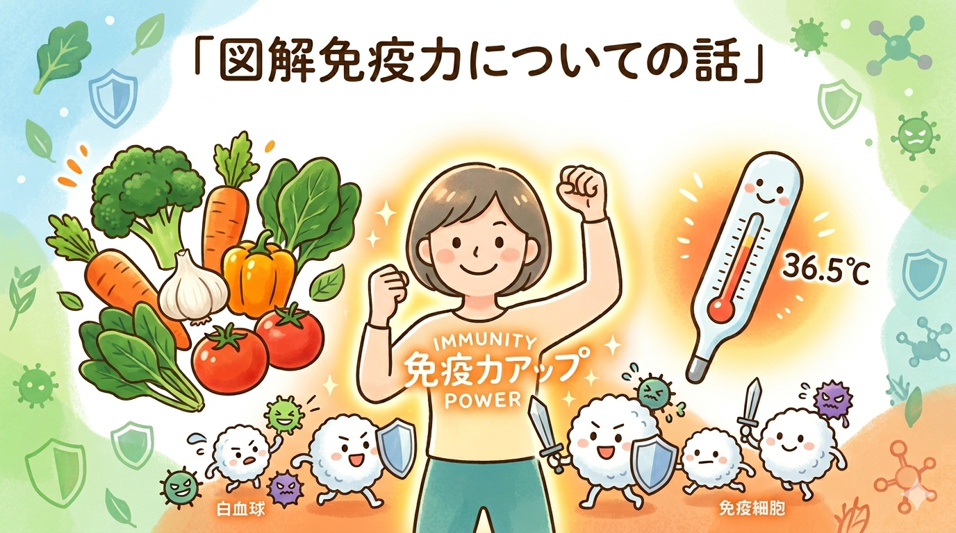 「免疫力の話」レビューのアイキャッチ
